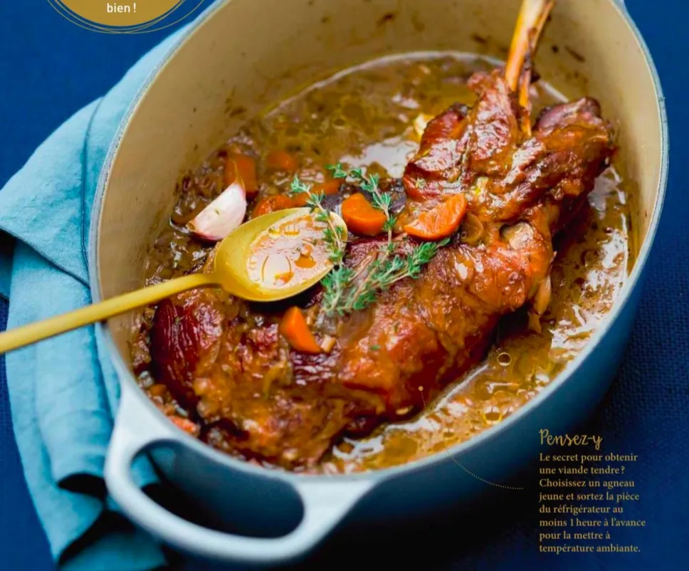 Épaule d'agneau aux épices de Noël