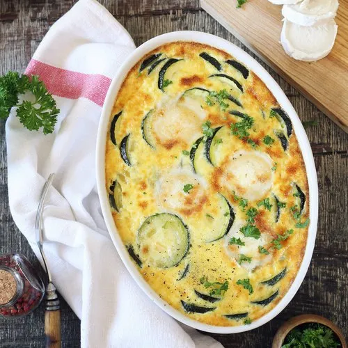 Gratin de courgettes au chèvre
