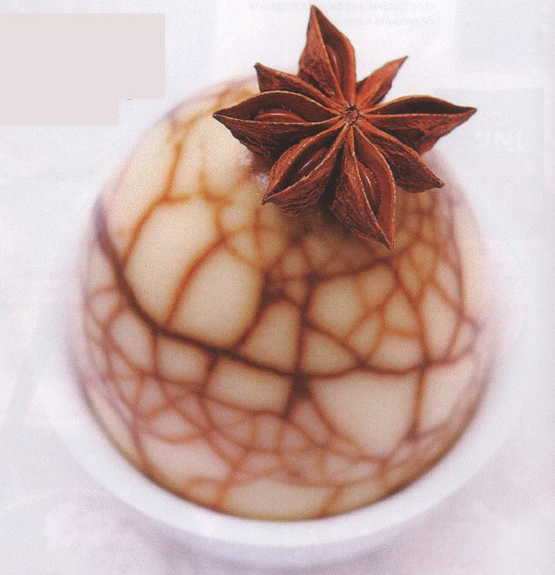 Oeuf marbré au thé fumé