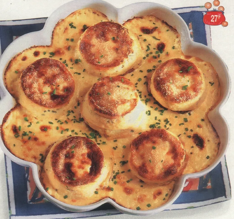 Petits soufflés gratinés