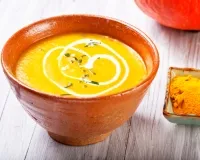 Soupe de potiron au lait de coco