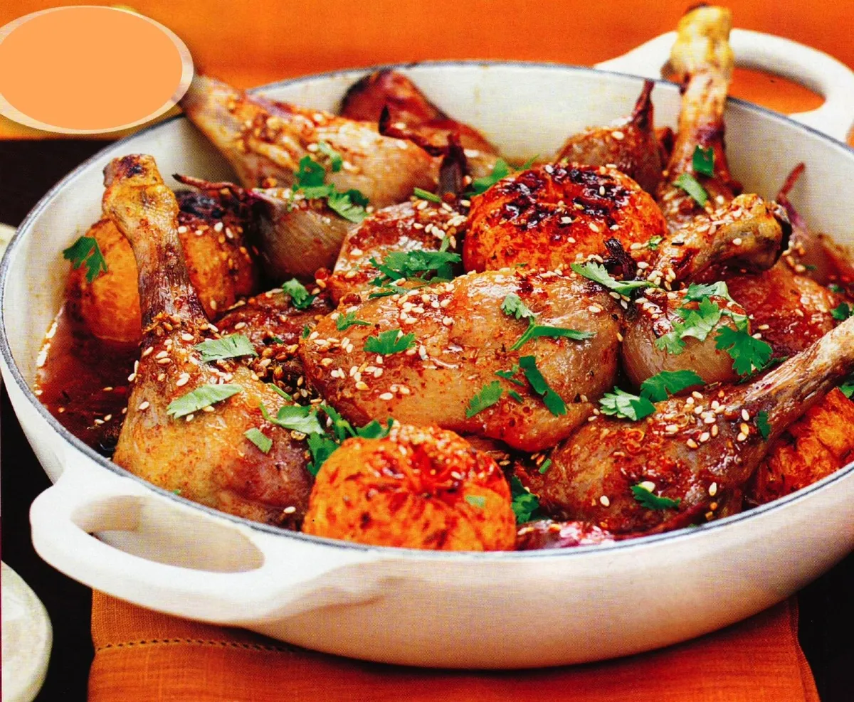 Tagine de cuisses de canard aux clémentines