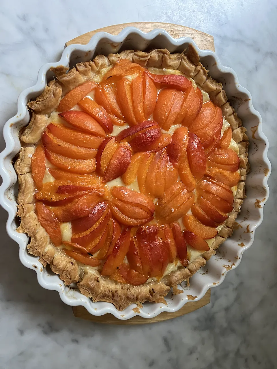 Tarte abricot à la lavande