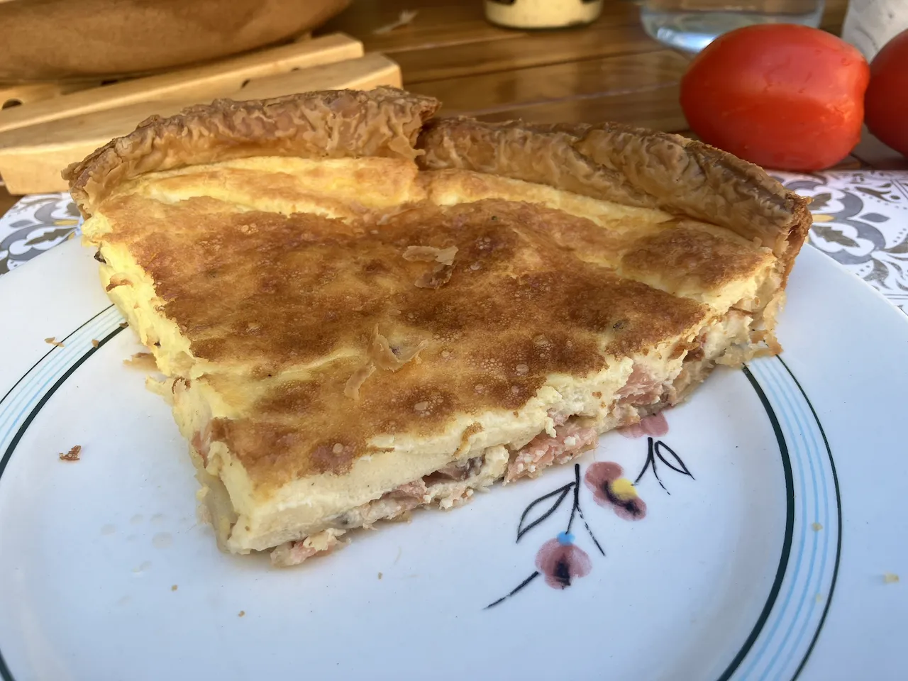 Tarte crémeuse au saumon